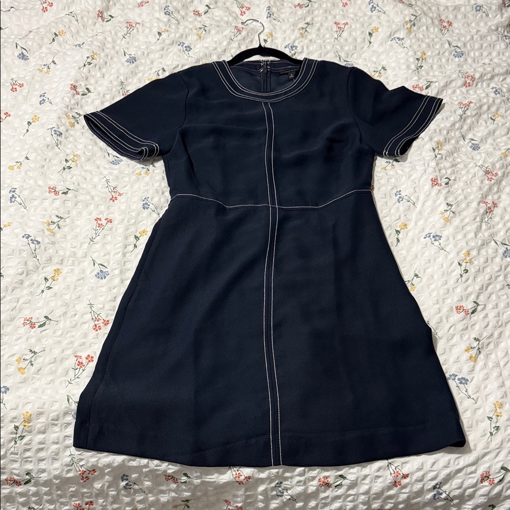 Banana Republic Navy Mini Dress with White Accents